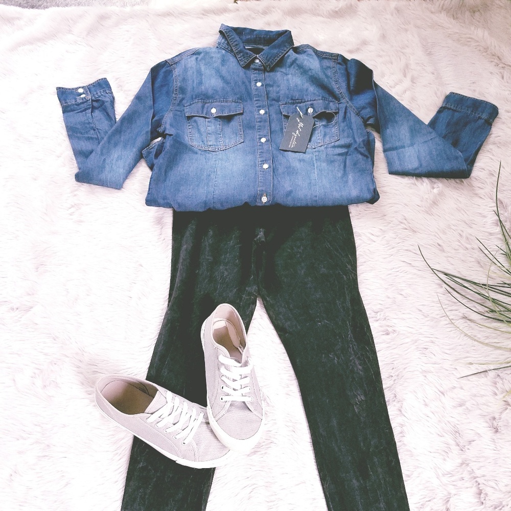Denim top